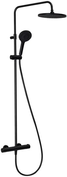 Душевая стойка Splendy Relax R RR208XTR26R3BM, с термостатом, черный матовый Sancos — официальный сайт