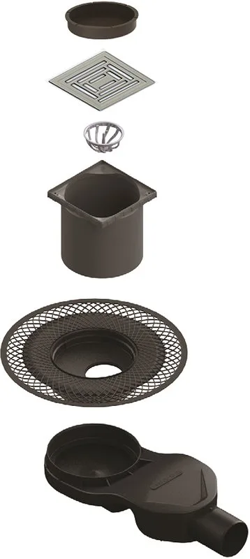 Душевой трап Berges Platz Uno 090170, 15x15 см Sancos — официальный сайт