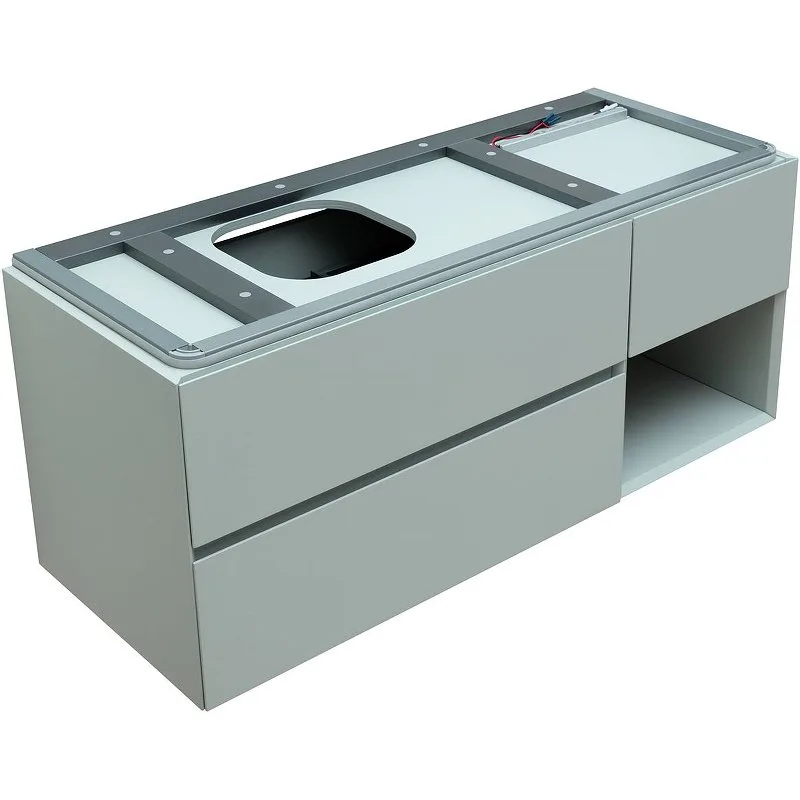 Тумба под раковину без столешницы Allen Brau Infinity 120 L подвесная, папирус матовый Sancos — официальный сайт