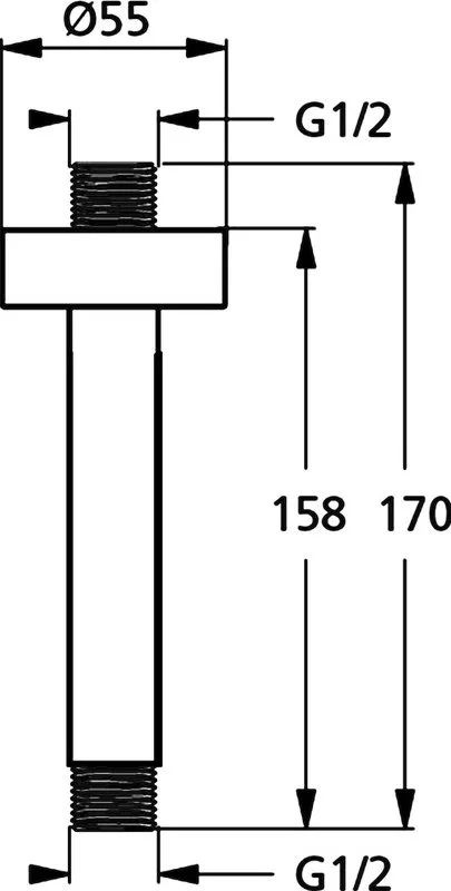 Кронштейн для верхнего душа Ideal Standard IdealRain B9446AA Sancos — официальный сайт