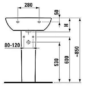 Пьедестал для раковины Laufen Pro 8.1995.0.000.000.1 Sancos — официальный сайт