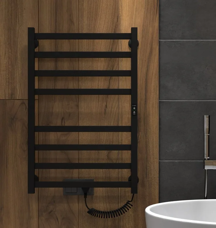 Полотенцесушитель электрический Indigo Oktava Slim 3 LСLOKS3E80-50BRRt черный муар Sancos — официальный сайт