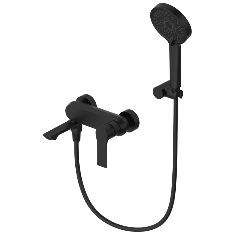 Смеситель для ванны с душем Wonzon & Woghand WW-88037079-MB, матовый черный Sancos — официальный сайт