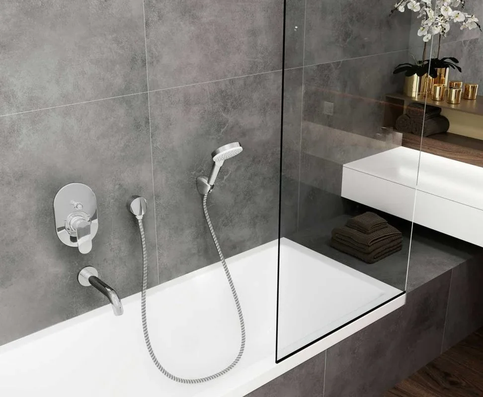 Встраиваемый смеситель Hansgrohe Vernis Shape 71458000, хром Sancos — официальный сайт