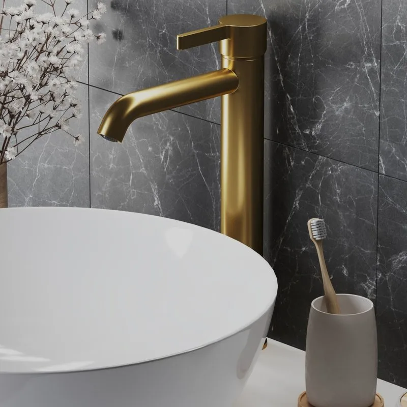 Смеситель для раковины Paini Brera 74PJ205OLL матовое золото Sancos — официальный сайт