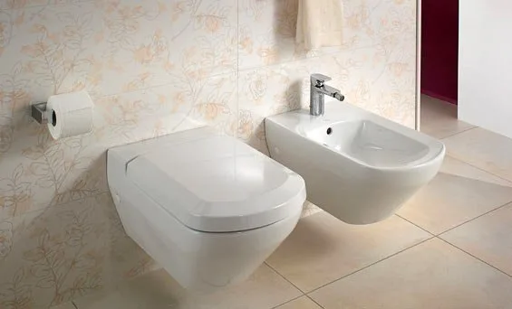 Крышка-сиденье Villeroy & Boch Sentique 98M8 S101 белый альпин, с микролифтом, петли хром Sancos — официальный сайт