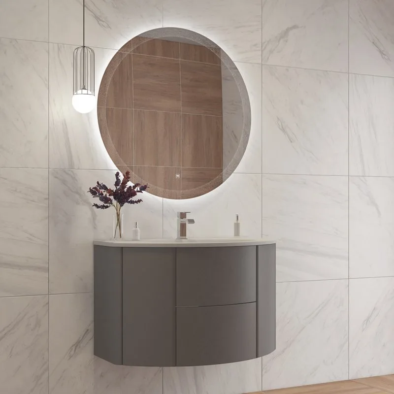 Зеркало круглое Cezares Eco 90 с подсветкой Sancos — официальный сайт