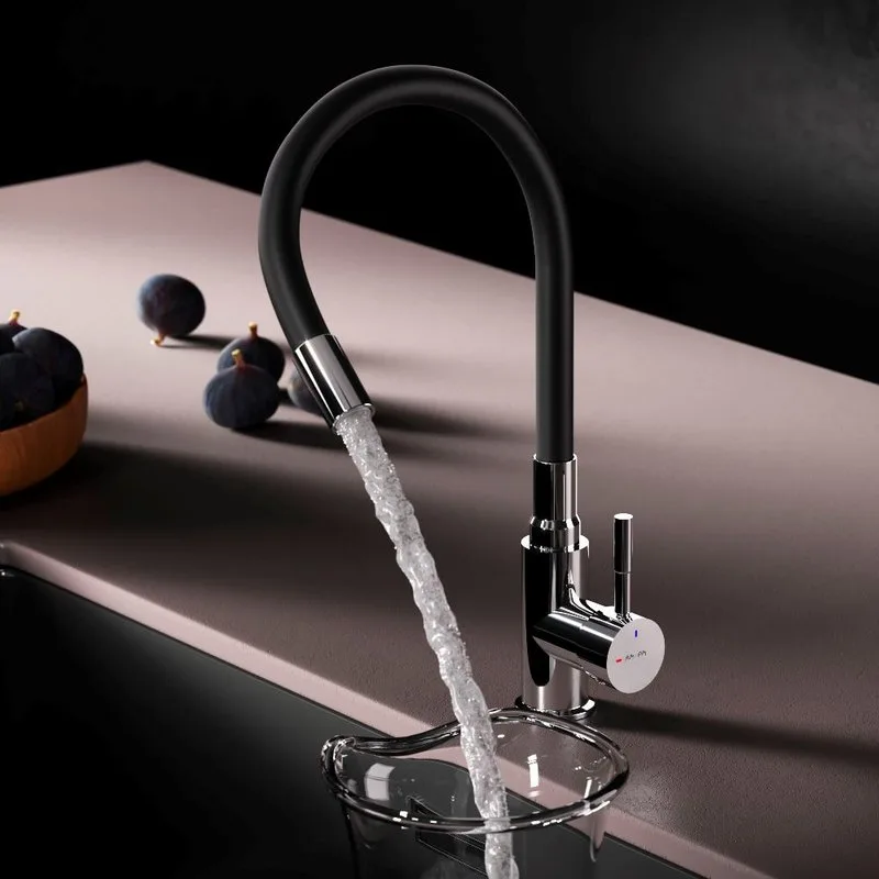Смеситель для кухни AM.PM X-Joy S F85B07602, черный, хром Sancos — официальный сайт