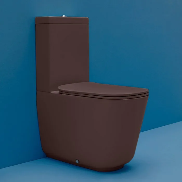 Крышка-сиденье Kerasan Tribeca 519175 borgogna matt Sancos — официальный сайт