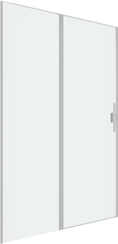 Душевая дверь в нишу Allen Brau Priority 3.31032.BA 120 см, профиль серебро браш, стекло прозрачное  Sancos — официальный сайт
