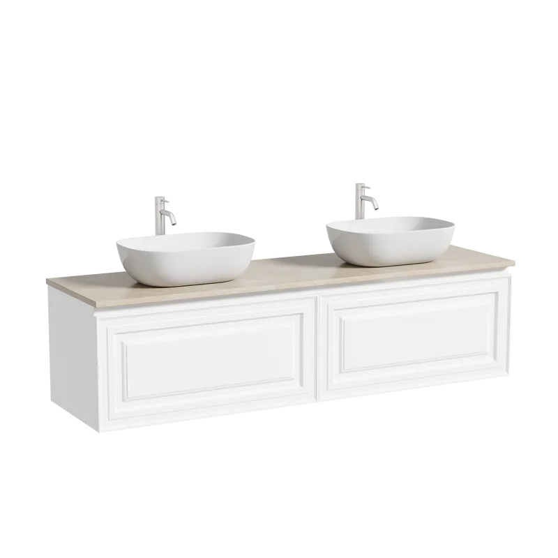 Тумба с раковиной Sancos Very 160 bianco, столешница бежевая TT160A2X, раковина CN6009 Sancos — официальный сайт