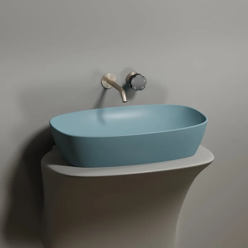 Накладная раковина Ceramicanova Element CN6049MLG зеленая матовая Sancos — официальный сайт