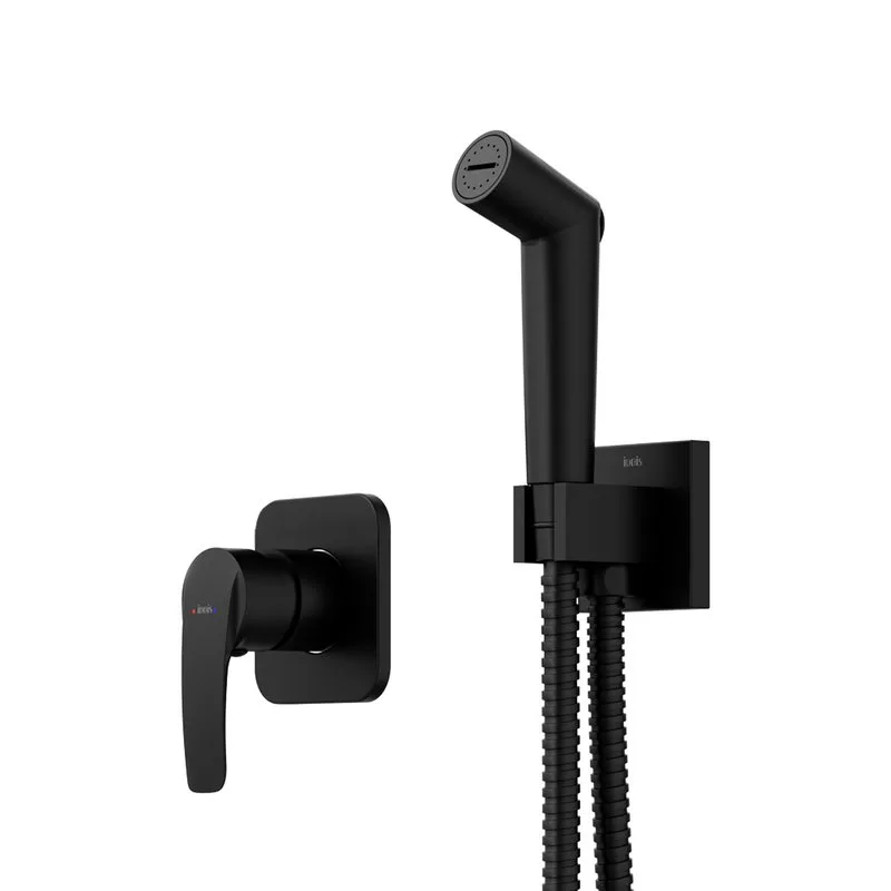 Гигиенический душ IDDIS Agua AGUBLR2i08 со смесителем, черный матовый Sancos — официальный сайт