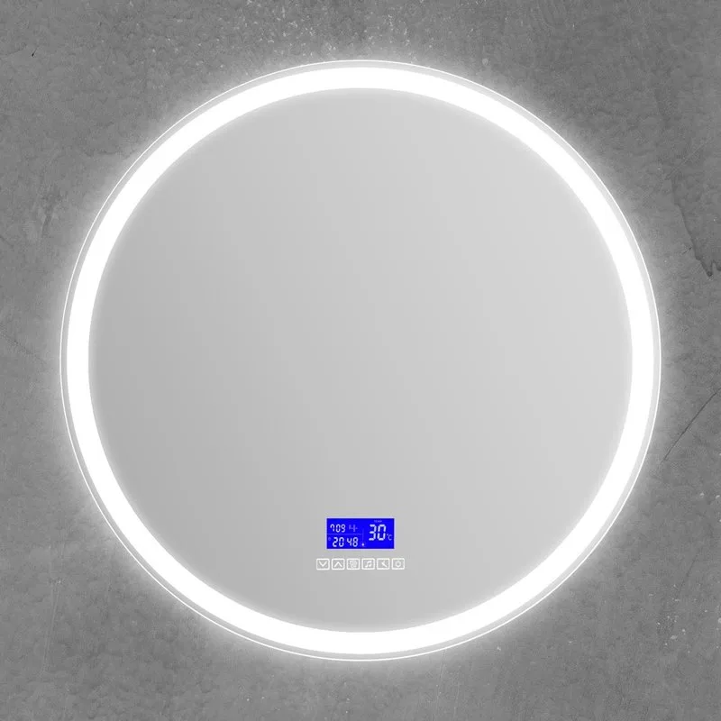 Зеркало круглое BelBagno SPC-RNG-800-LED-TCH-RAD с bluetooth, термометром и радио Sancos — официальный сайт