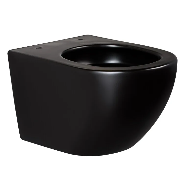 Унитаз подвесной Splendy Light LI10152VTYBM безободковый, Торнадо, с микролифтом, черный матовый Sancos — официальный сайт