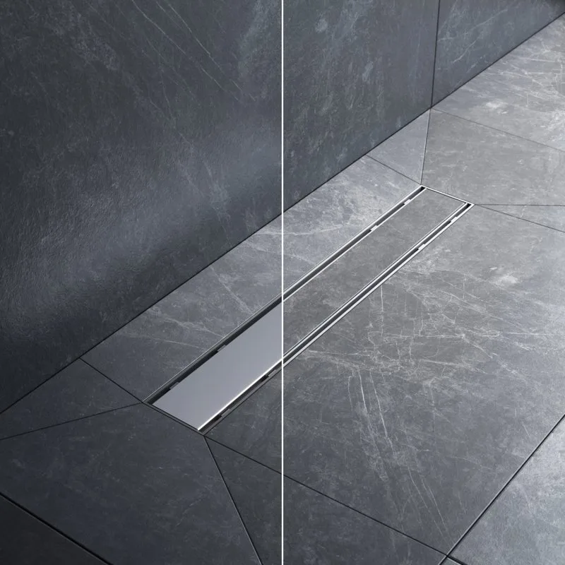 Душевой трап (лоток) AM.PM PrimeFlow Tile 50 см, сталь матовая Sancos — официальный сайт