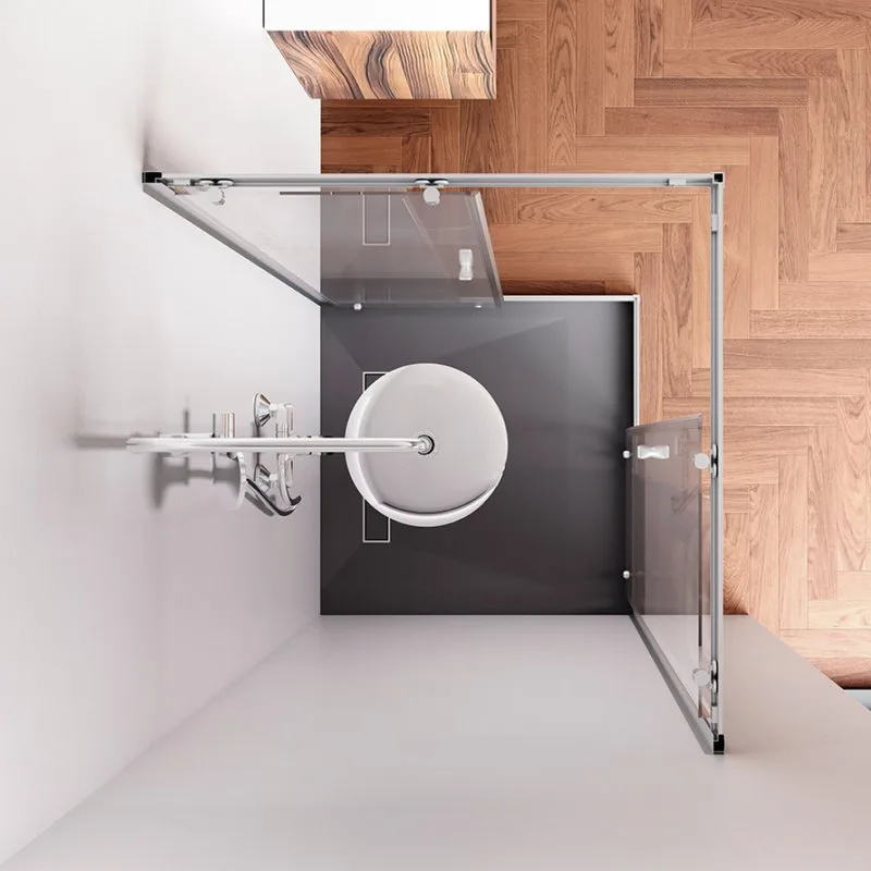 Душевой уголок AM.PM Sunny W87G-403-9090-MT 90x90 см, серебро Sancos — официальный сайт