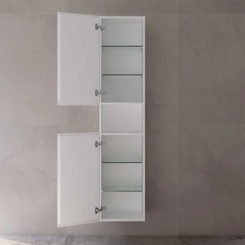 Шкаф-пенал для ванной Keuco Stageline 32831 L, белый, с подсветкой Sancos — официальный сайт