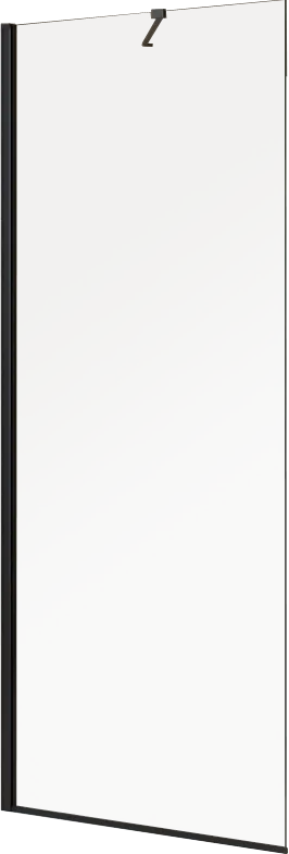 Душевая перегородка Cezares Liberta L-1-TB-105-C-NERO профиль черный, стекло прозрачное Sancos — официальный сайт