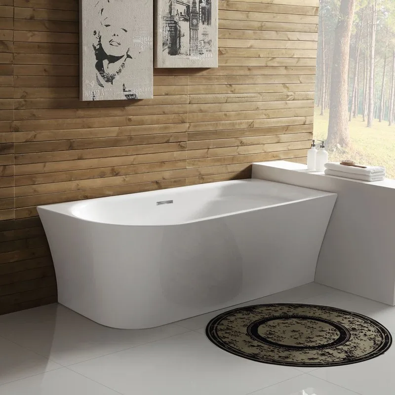 Акриловая ванна BelBagno BB410-1500-780-R без опоры 150x80 см, правая, пристенная, белая, со сливом- Sancos — официальный сайт