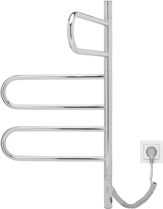 Полотенцесушитель электрический Vincea VTD-1R2CE 44x80 хром Sancos — официальный сайт