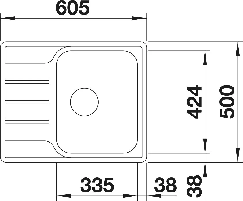 Мойка кухонная Blanco Lemis 45 S-IF Mini 525115 Sancos — официальный сайт