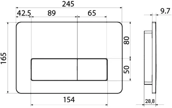 Кнопка смыва IDDIS Unifix UNI10B0i77 черная Sancos — официальный сайт