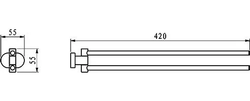 Полотенцедержатель Ravak Chrome CR 340.00 Sancos — официальный сайт
