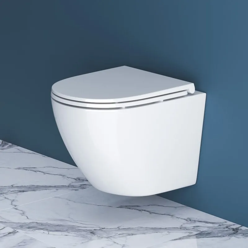 Унитаз подвесной BelBagno Sfera-r BB046CHR BB870SC с микролифтом, безободковый, глянцевый белый Sancos — официальный сайт