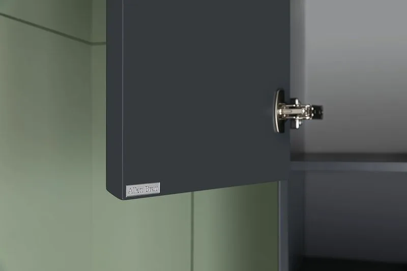 Шкаф-пенал для ванной Allen Brau Infinity 35 L подвесной, антрацит матовый Sancos — официальный сайт