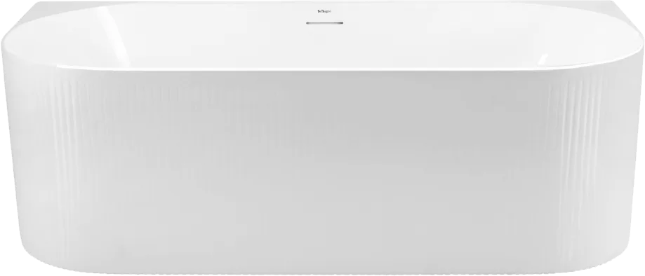 Акриловая ванна BelBagno BB412 170x80 см, пристенная, белая, овальная, со сливом-переливом, с донным Sancos — официальный сайт
