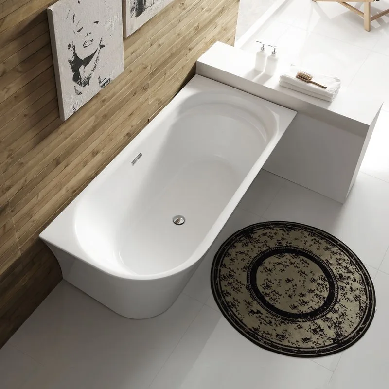 Акриловая ванна BelBagno BB410-1500-780-R без опоры 150x80 см, правая, пристенная, белая, со сливом- Sancos — официальный сайт