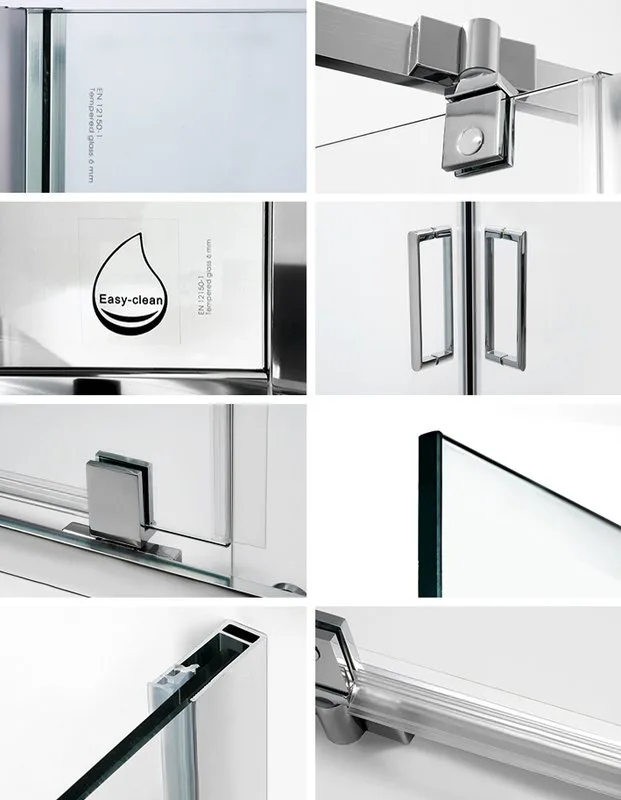 Душевой уголок Wasserkraft Leine 35P11 90x90 см, профиль серебристый, стекло прозрачное Sancos — официальный сайт