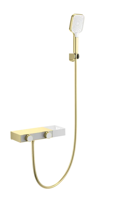 Термостатический смеситель Wonzon & Woghand WW-B2551-BG, для ванны с душем, брашированное золото Sancos — официальный сайт
