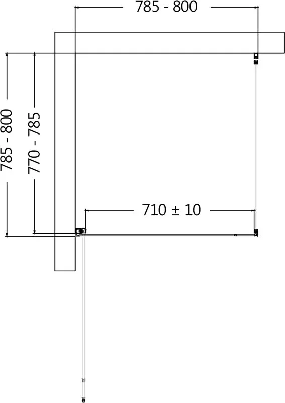 Душевой уголок AQUAme AQM5215-LH-8 80х80, профиль черный матовый Sancos — официальный сайт