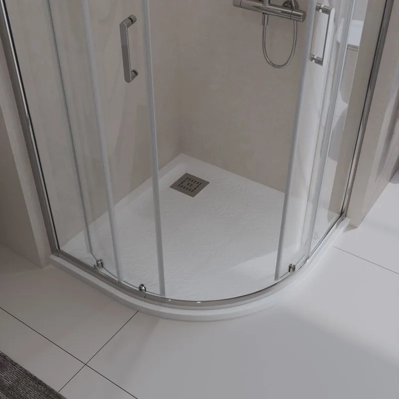 Поддон для душа BelBagno Uno R 80х80, белый, с сифоном Sancos — официальный сайт