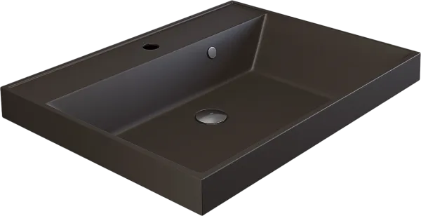 Мебельная раковина Uperwood Classic Quartz 291030016 60 см, матовая коричневая, трюфель Sancos — Оригинал
