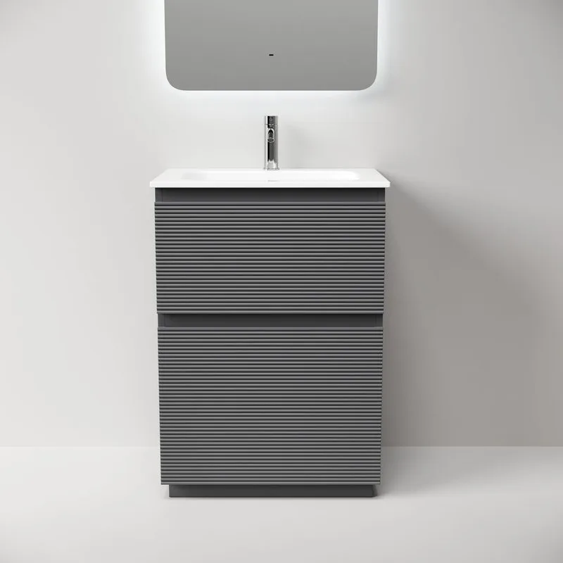 Тумба под раковину Sancos Folk Floor 60 напольная Grey soft (темно-серый), FL60FGS Sancos — официальный сайт