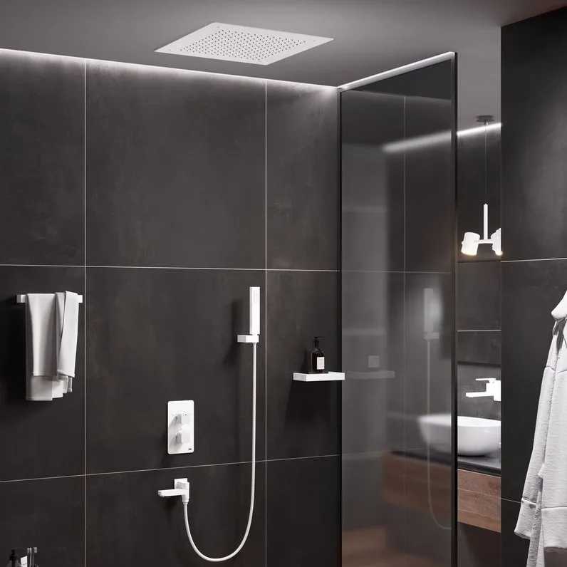Душевой комплект Timo Petruma SX-5019/16SM, С ВНУТРЕННЕЙ ЧАСТЬЮ, белый матовый Sancos — официальный сайт