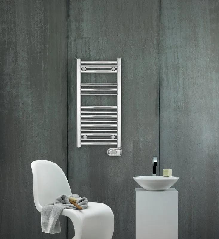 Полотенцесушитель электрический Zehnder Aura PBECZ-080-040/MQ CR 80x40 хром Sancos — официальный сайт