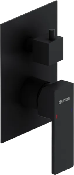 Встраиваемый смеситель Damixa Gala 537100300 С ВНУТРЕННЕЙ ЧАСТЬЮ, матовый черный Sancos — Оригинал