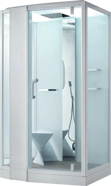 Душевая кабина Orans SR-89105LS, белая, с хамамом и сиденьем Sancos — Оригинал