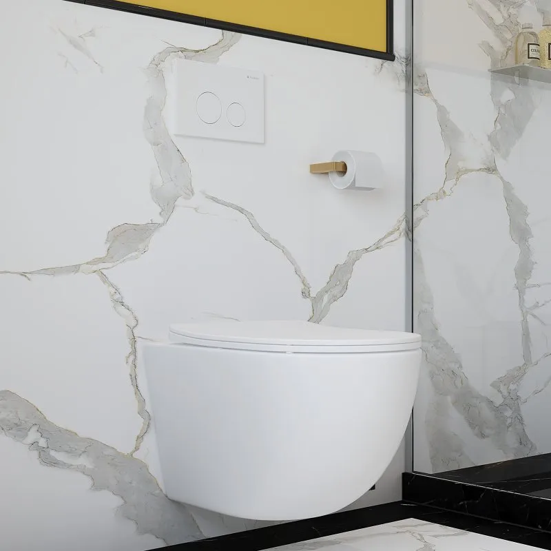 Унитаз подвесной Aqueduto Ovo OVO0120 с ершиком Ridder Gaudy 2231402 розовый Sancos — официальный сайт