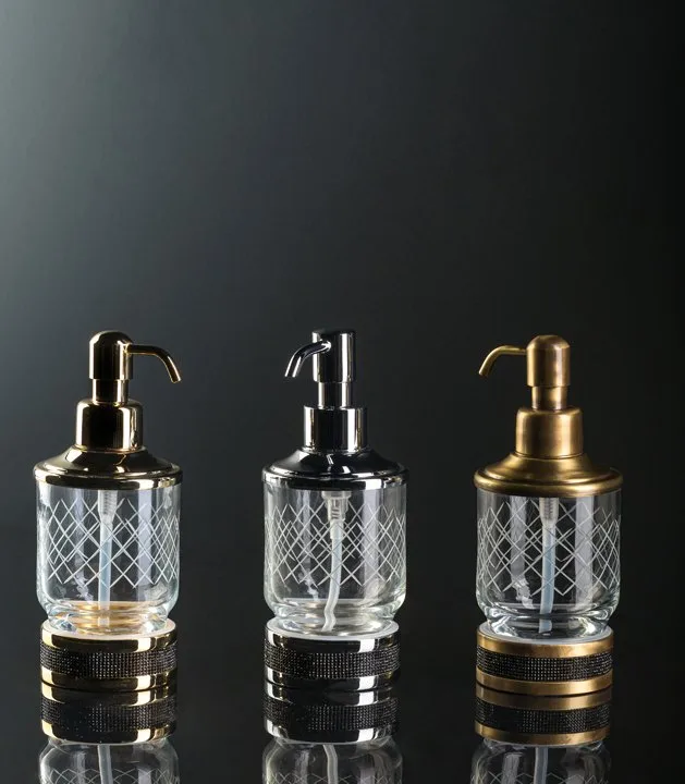 Дозатор Boheme Royal Cristal Black Br настольный, бронза Sancos — официальный сайт