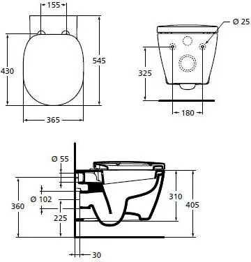 Унитаз подвесной Ideal Standard Connect W941102 Sancos — официальный сайт
