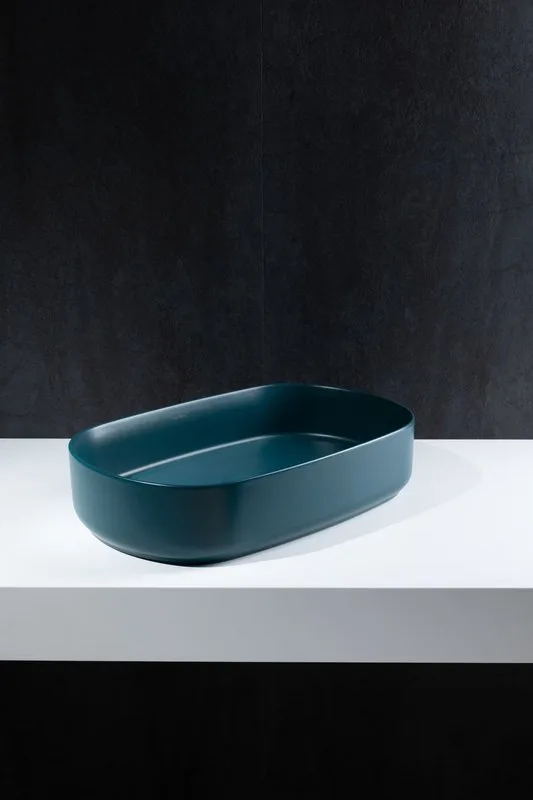 Накладная раковина Allen Brau Fantasy Oval 55x36, петроль Sancos — официальный сайт