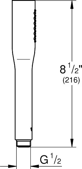 Душевая лейка Grohe Cosmopolitan 22126KF0 фантомный черный Sancos — официальный сайт