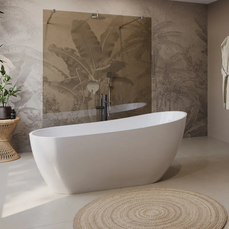 Акриловая ванна BelBagno BB704 170x80 см, отдельностоящая, белая, овальная, на ножках Sancos — официальный сайт