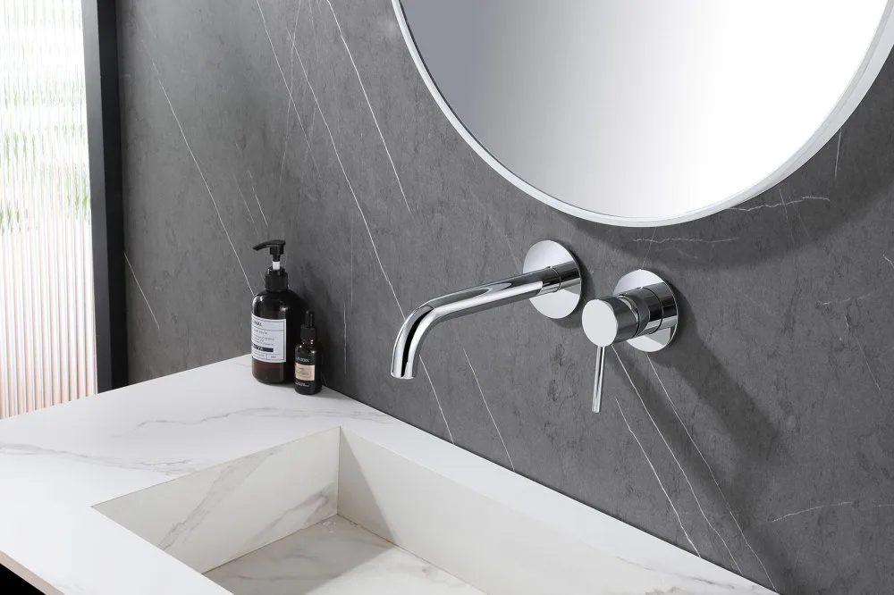 Смеситель для раковины Abber Wasser Kreis AF8112, С ВНУТРЕННЕЙ ЧАСТЬЮ, хром Sancos — официальный сайт