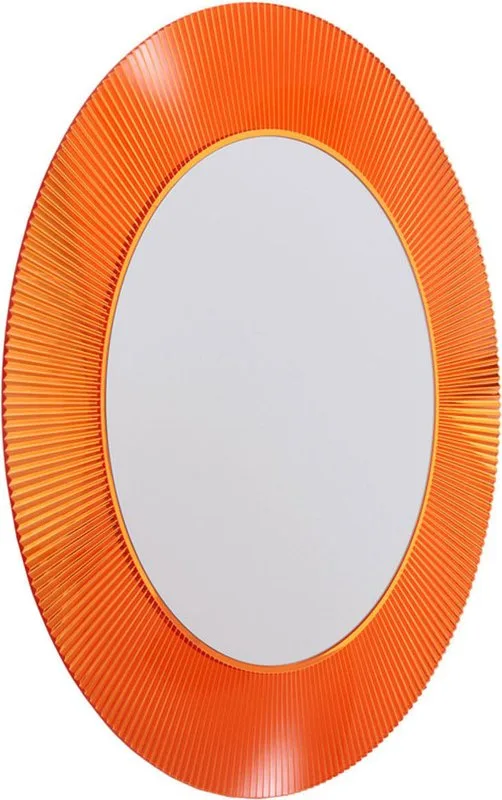 Зеркало круглое Laufen Kartell by Laufen 80 оранжевое, с подсветкой Sancos — официальный сайт
